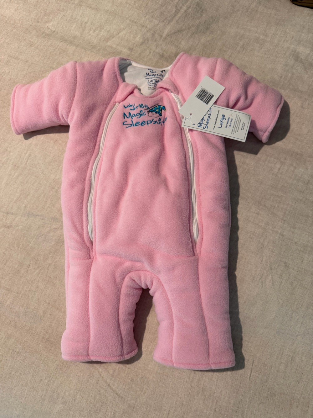 NWT Large Baby Merlin's Magic Sleepsuit Micro-Fleece
